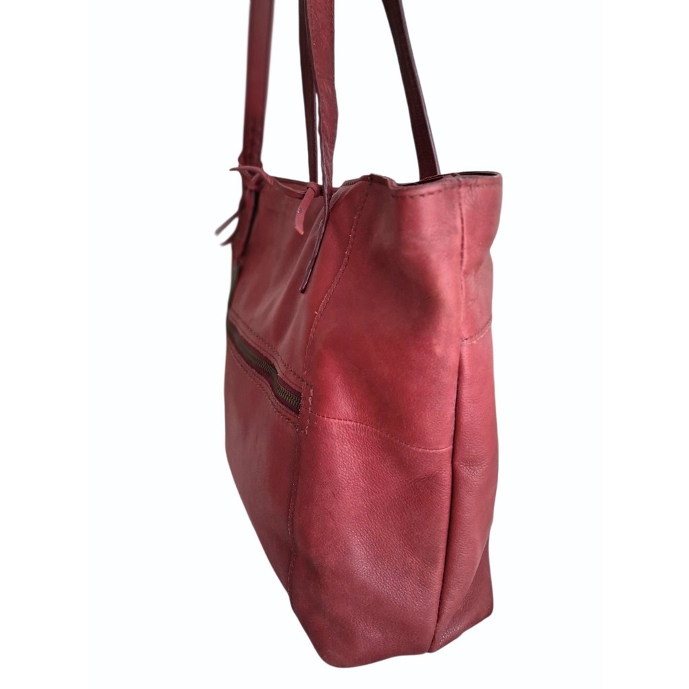 Born Genuine Soft Leather Midwood Tote Purse Womens Minimalist Casual Office Bag - Picture 5 of 16